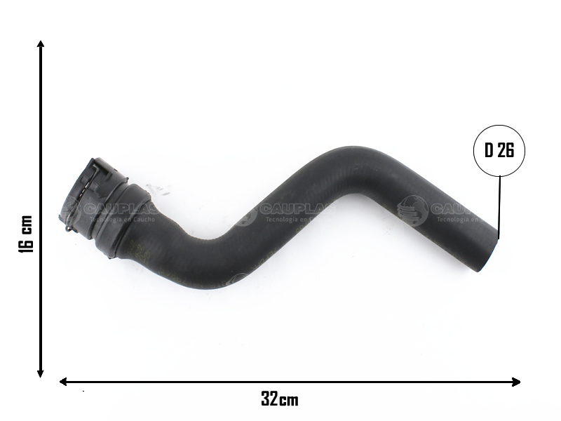 CAUPLAS MANGUERA RADIADOR INFERIOR FIAT ARGO CRONOS OEM: 52112351