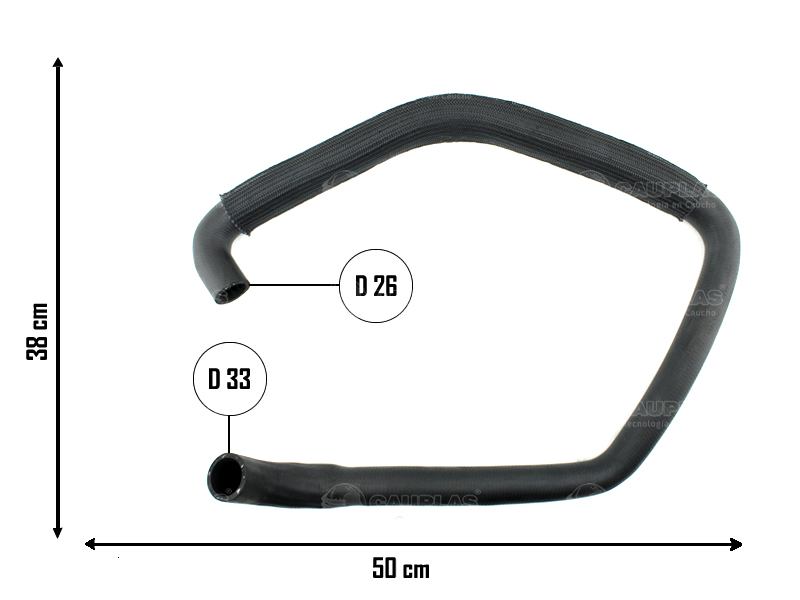 CAUPLAS MANGUERA RADIADOR INFERIOR FORD FOCUS I OEM:714760693 7S458B273AC