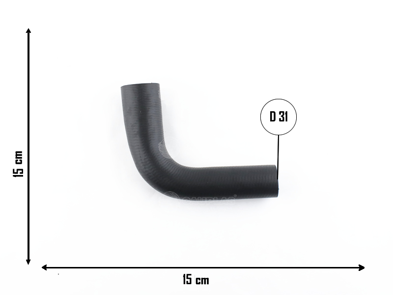 CAUPLAS MANGUERA RADIADOR INFERIOR TOYOTA HILUX I OEM:1657335030