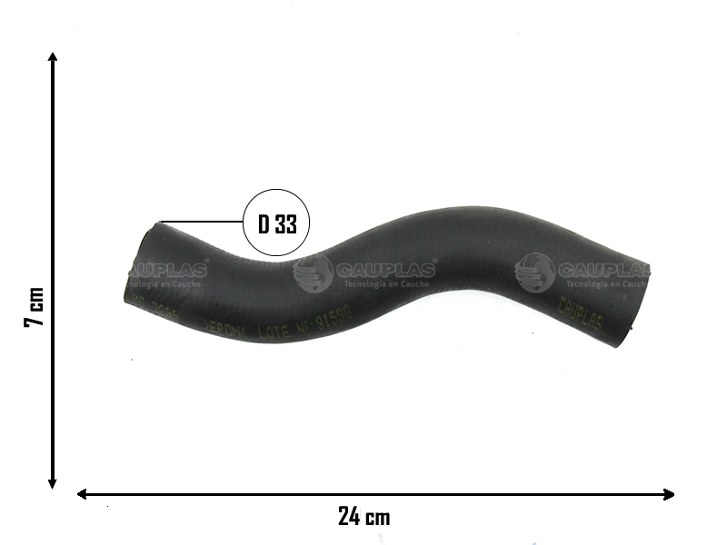 CAUPLAS MANGUERA RADIADOR INFERIOR TOYOTA HILUX I