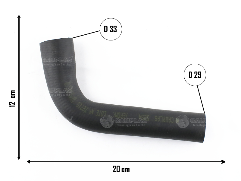 CAUPLAS MANGUERA RADIADOR INF TOYOTA RAV4 OEM:1657174400 =YACO 3635