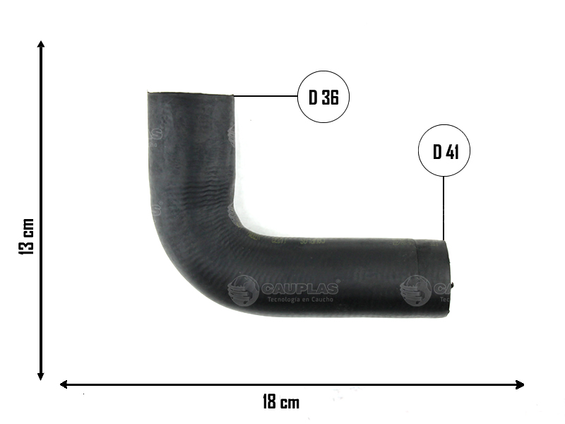 CAUPLAS MANGUERA RADIADOR SUPERIOR FORD RANGER I OEM:3L55OB274AA