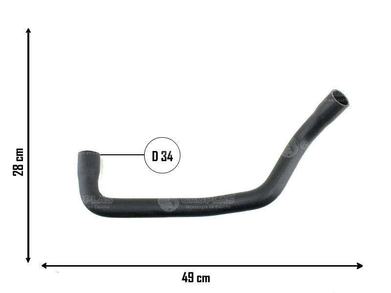 CAUPLAS MANGUERA RADIADOR SUPERIOR FORD TRANSIT OEM:YC158B274AC