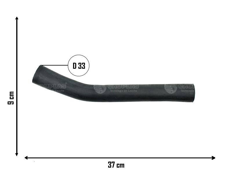 CAUPLAS MANGUERA RADIADOR SUPERIOR TOYOTA HILUX I =YACO 2888