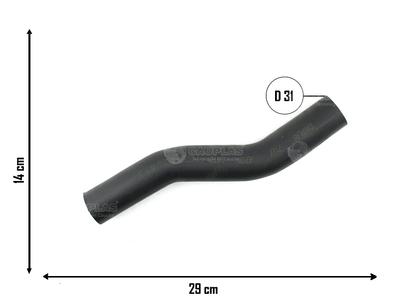 CAUPLAS MANGUERA RADIADOR SUP TOYOTA HILUX II