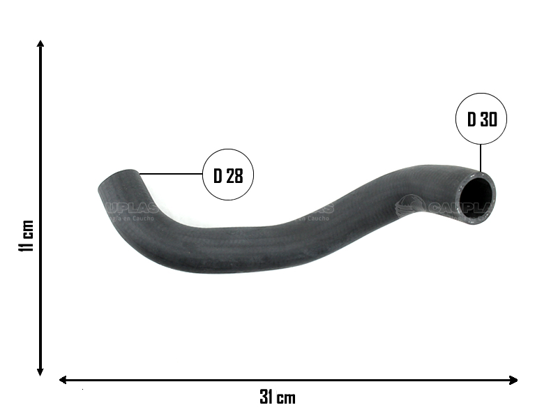 CAUPLAS MANGUERA RADIADOR SUP TOYOTA RAV4  =YACO 3634