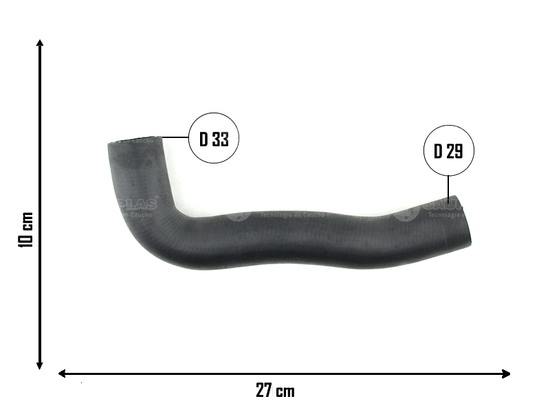 CAUPLAS MANGUERA RADIADOR INFERIOR TOYOTA COROLLA