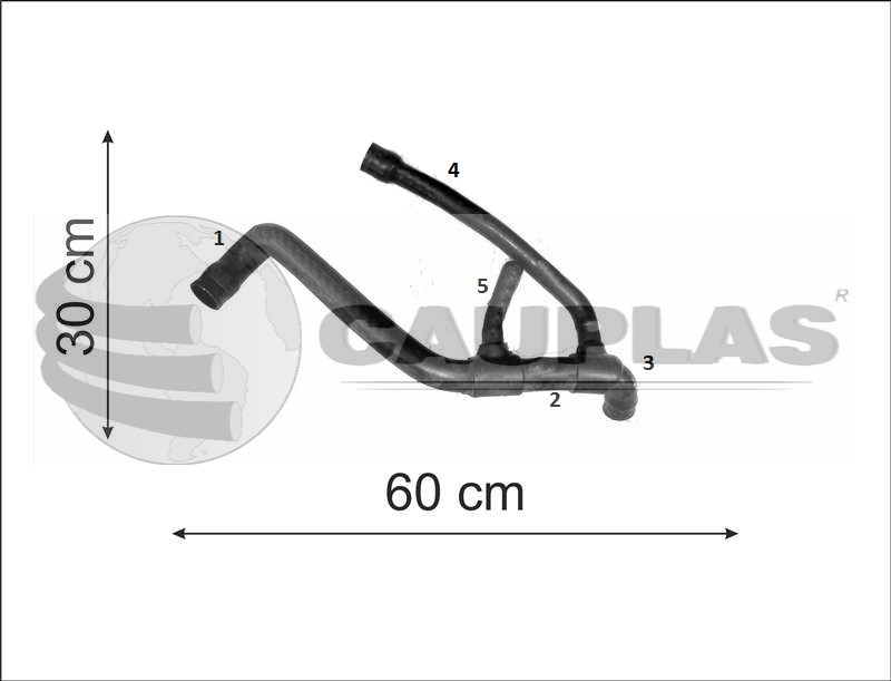 CAUPLAS MANGUERA RADIADOR SUPERIOR VW KOMBI T25