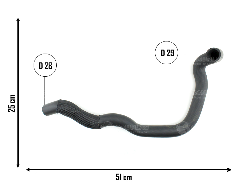 CAUPLAS MANGUERA RADIADOR INFERIOR VW VENTO