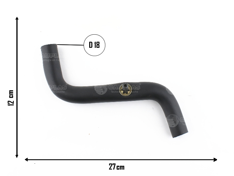 CAUPLAS MANGUERA DESCARGA DE GASES CON PICO METALICO P404 504  =YACO 3310