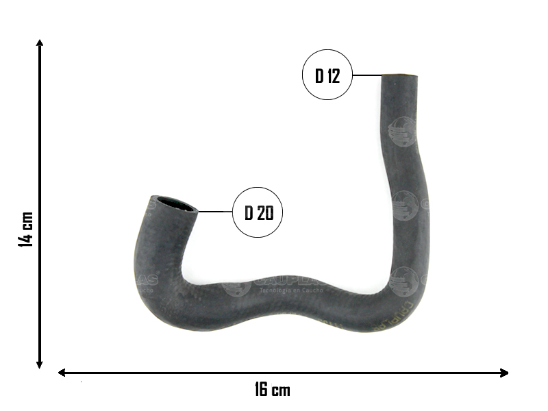 CAUPLAS MANGUERA REFRIGERACION VW GOLF IV OEM:1J0121063E
