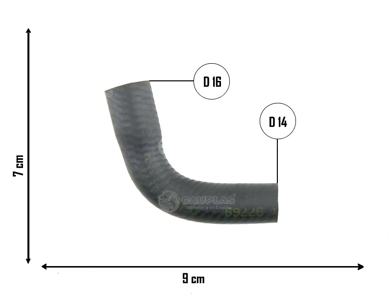 CAUPLAS MANGUERA CONEX A VALVULA FORD RANGER II OEM:1742963