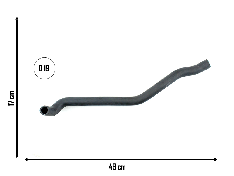 CAUPLAS MANGUERA PASO DE AGUA FORD RANGER II OEM:AB399Y438BE/BG/BF =YACO 4519