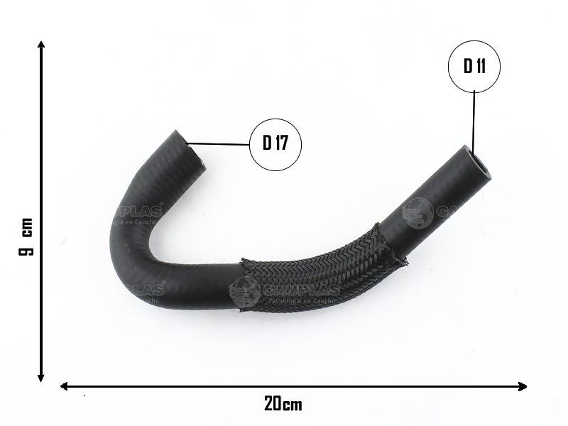 CAUPLAS MANGUERA RADIADOR ACEITE VW GOLF IV  =YACO 4520