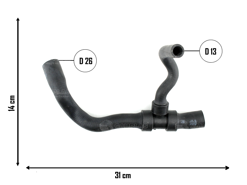 CAUPLAS MANGUERA REFRIGERACION VW KOMBI T25 OEM:068121081C