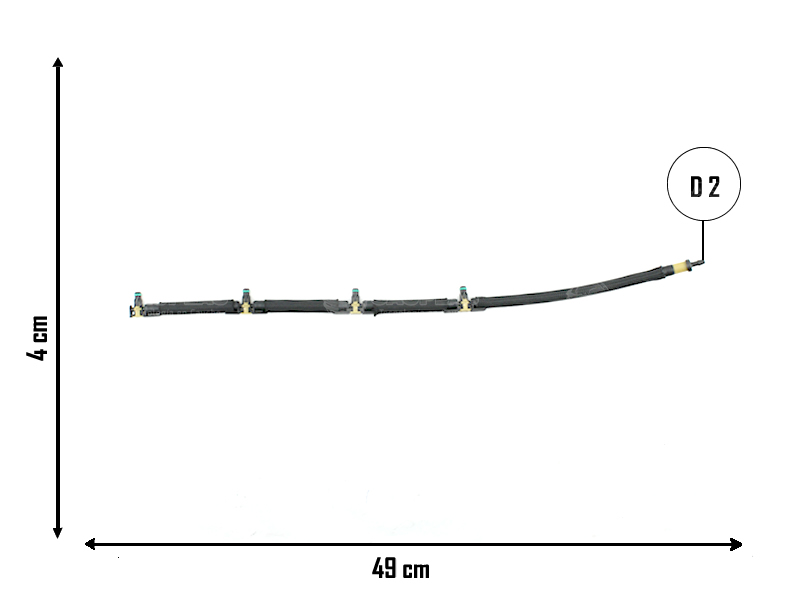 CAUPLAS MANGUERA COMBUSTIBLE VW AMAROK OEM: 03L130235AD