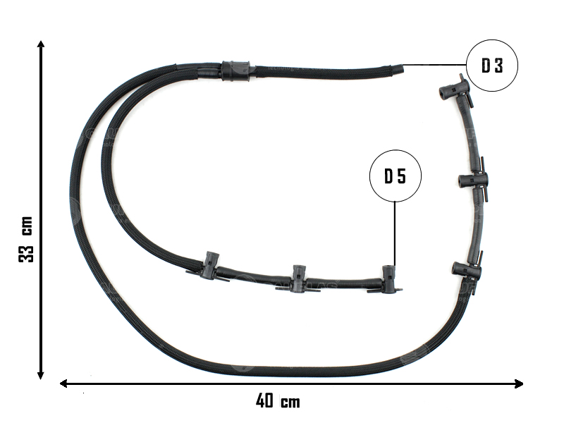 CAUPLAS MANGUERA RETORNO COMBUSTIBLE A INYECTORES VW AMAROK OEM: 059130218AR