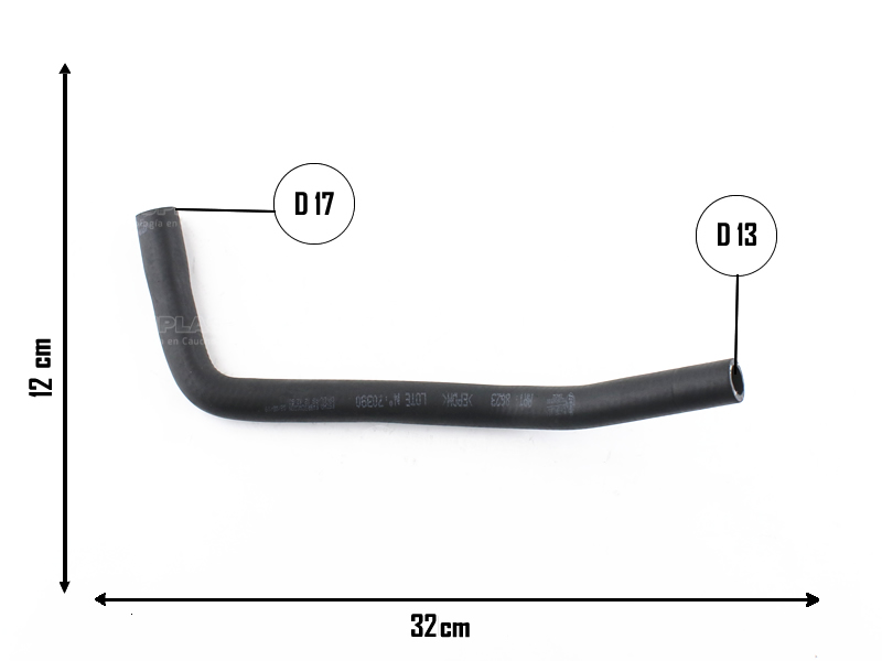 CAUPLAS MANGUERA CALEFACTOR SALIDA FIAT FIORINO II UNO II OEM:50017411 =YACO 3723