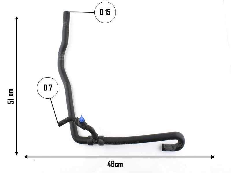 CAUPLAS MANGUERA CALEFACTOR SALIDA FIAT STRADA I OEM:46532721