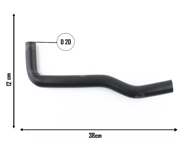 CAUPLAS MANGUERA DESCARGA DE GASES VW GOL II