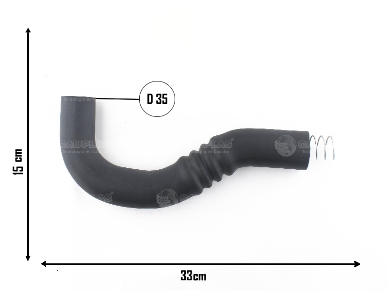 CAUPLAS MANGUERA CIRCULACION DE AIRE FIAT DUNA UNO I  =YACO 2738