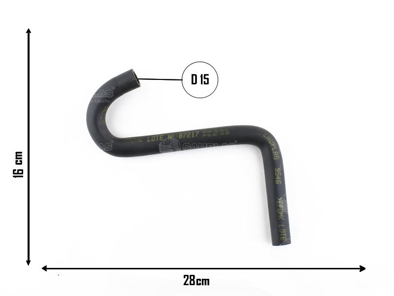 CAUPLAS MANGUERA CALEFACCION PEUG 504 OEM:6458183