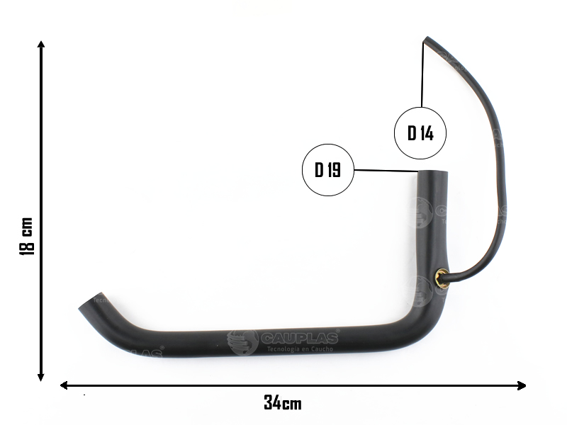 CAUPLAS MANGUERA LUBRICACION FIAT UNO I DUNA  =YACO 2553