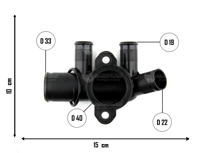 CAUPLAS MANGUERA TAPA DE TERMOSTATO GASOLINA BERLINGO PARTNER 1,9 OEM 1336.P0