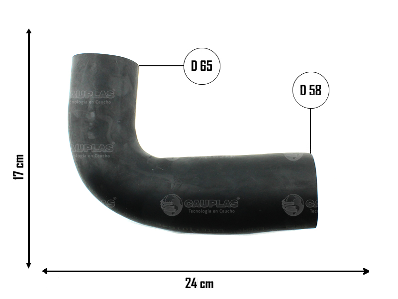 CAUPLAS MANGUERA TOMA DE AIRE PEUGEOT 504 OEM:142588