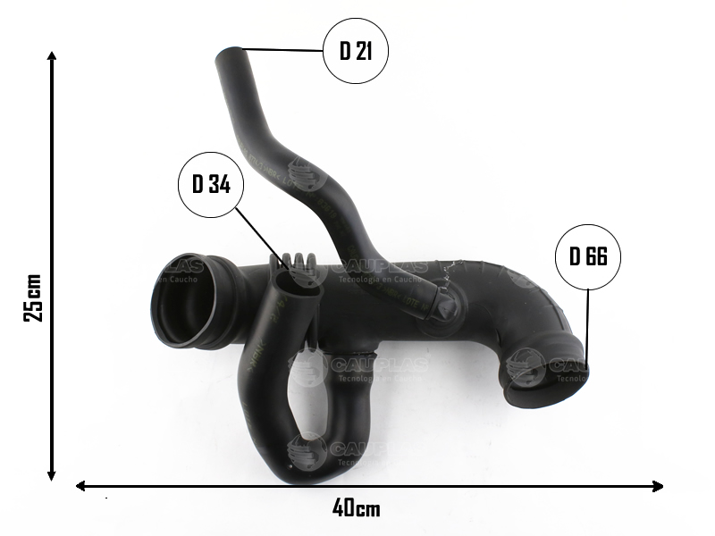 CAUPLAS MANGUERA TOMA DE AIRE FIAT IDEA I STRADA II PALIO II OEM:55200336