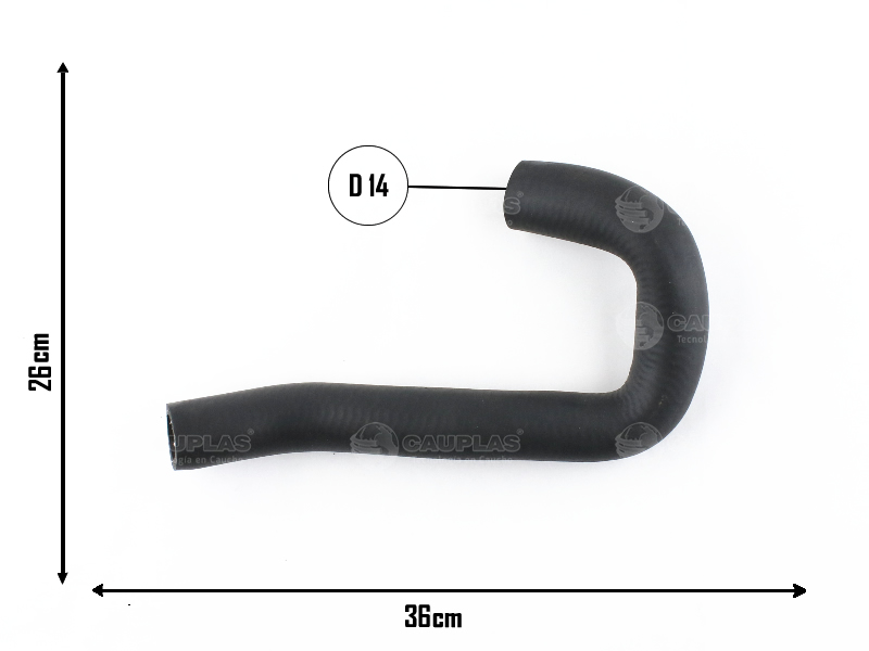 CAUPLAS MANGUERA TUBO A BOMBA ADICIONAL VW AMAROK OEM:2H0121157B =YACO 4086