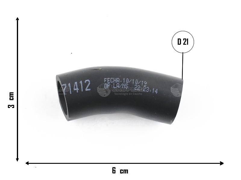 CAUPLAS MANGUERA DESCARGA DE GASES FIAT PALIO I UNO I DUNA OEM:46535630