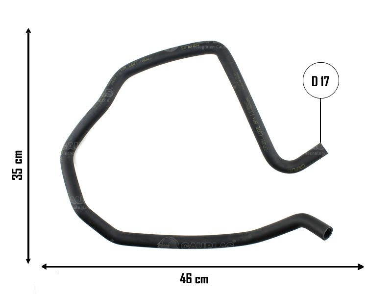 CAUPLAS MANGUERA VASO DE EXPANSION PEUG 307 CITROEN C4 OEM:1323C7