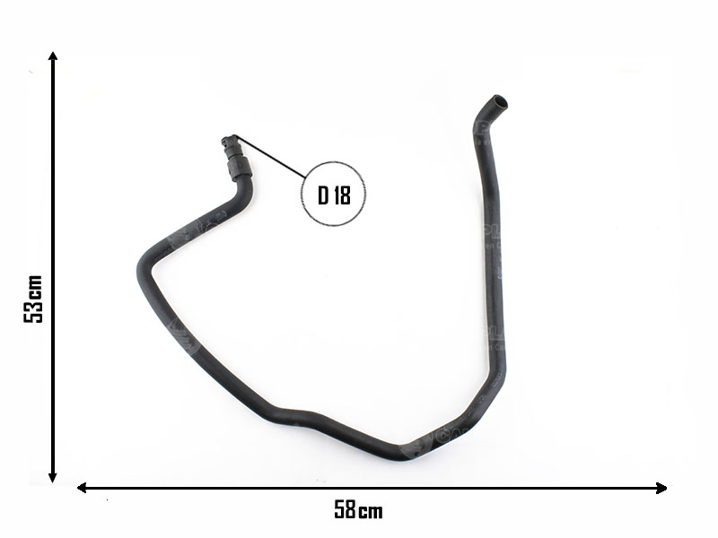 CAUPLAS MANGUERA VASO DE EXPANSION A RAD PEUG 307 OEM:1323C4 =YACO 4252