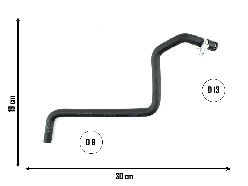 CAUPLAS MANGUERA VASO DE EXPANSION FIAT 500 L OEM:51881800
