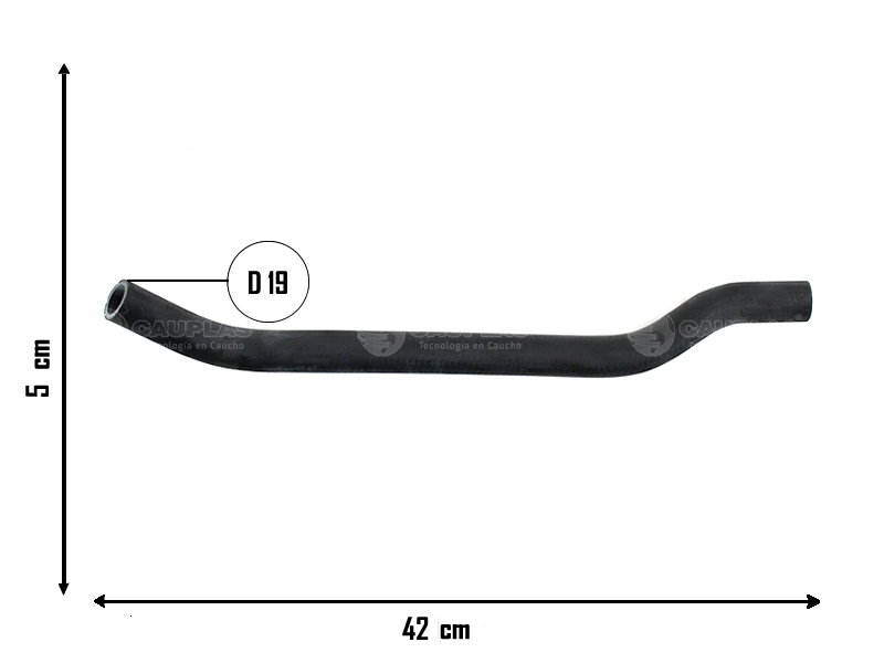 CAUPLAS MANGUERA VASO DE EXPANSION FIAT DUCATO II OEM:1329636080 =YACO 4480