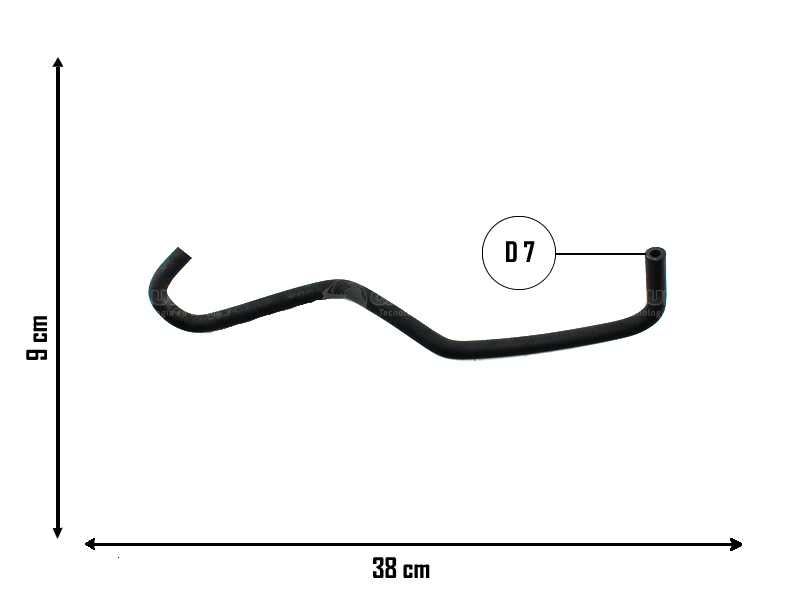 CAUPLAS MANGUERA VASO DE EXPANSION FIAT IDEA II PALIO IV SIENA IV STRADA II OEMl:51844273 =YACO 4013/4134