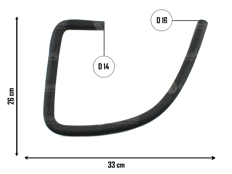 CAUPLAS MANGUERA VASO DE EXPANSION A RADIADOR FIAT DUCATO I OEM:7627072 =YACO 1793