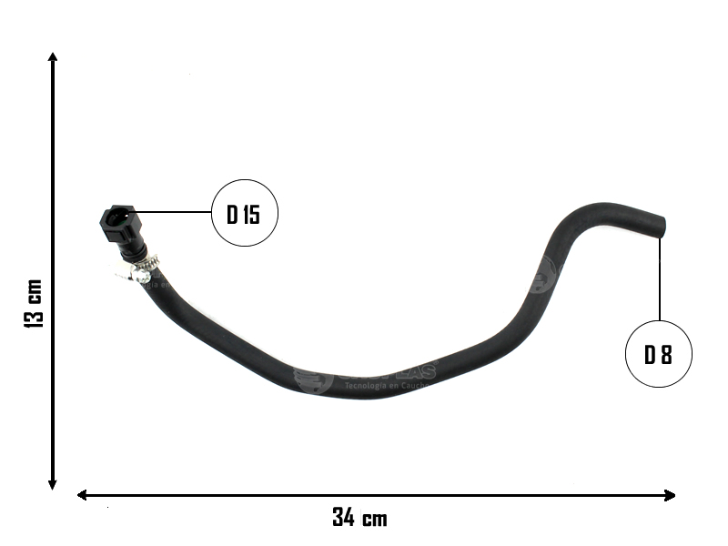 CAUPLAS MANGUERA VASO DE EXPANSION FIAT TORO