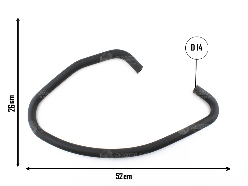 CAUPLAS MANGUERA REFRIGERACION PEUGEOT 505 OEM:1350940 =YACO 976