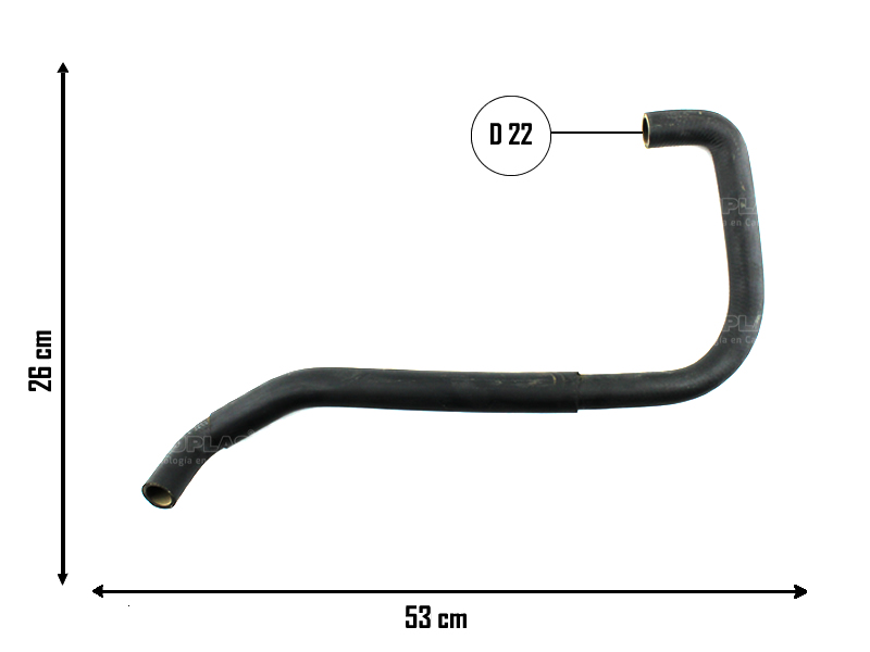 CAUPLAS MANGUERA VASO DE EXPAN SUP A TUBO RIGIDO PEUG 806 EXPERT CITROEN EVASION OEM:1307AZ