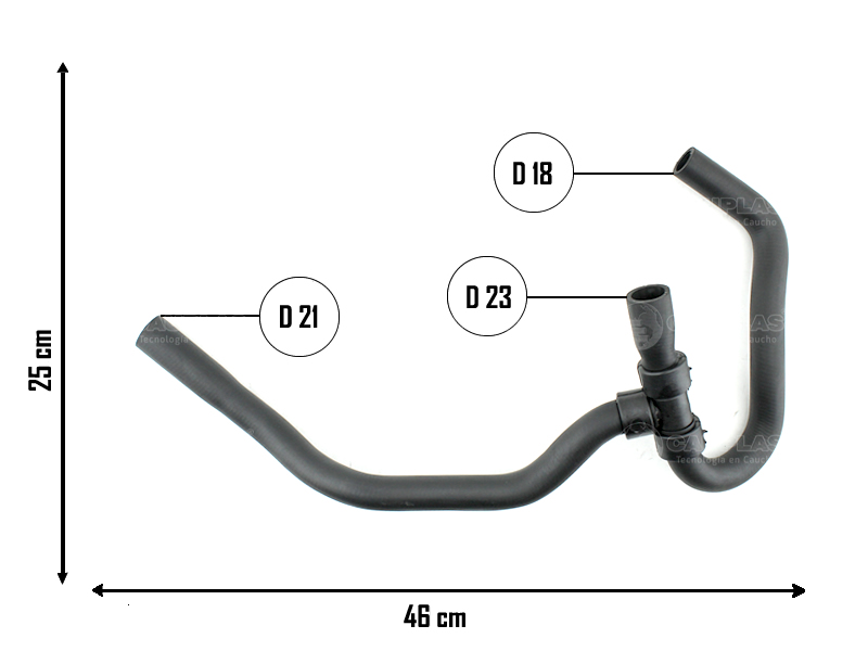 CAUPLAS MANGUERA VASO DE EXPAN FORD FOCUS III