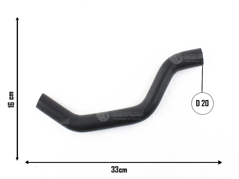 CAUPLAS MANGUERA VASO DE EXPANSION INF PEUG 205 OEM:1351H30 =YACO 3177