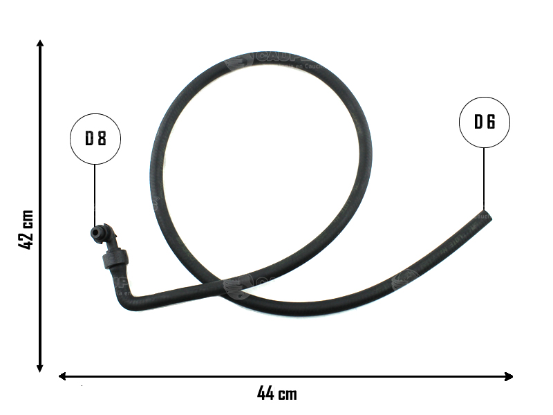 CAUPLAS MANGUERA REFRIGERACION PEUGEOT 405 =YACO 2198