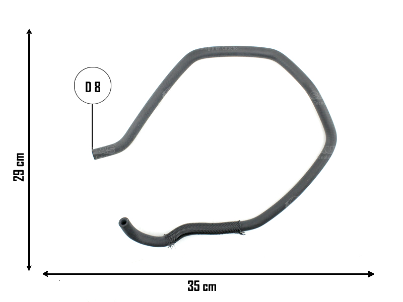 CAUPLAS MANGUERA VASO DE EXPAN FORD RANGER II = YACO 4373