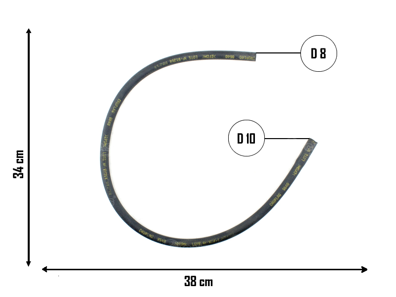 CAUPLAS MANGUERA REFRIGERACION PEUGEOT 504 505 OEM:1350501 =YACO 886