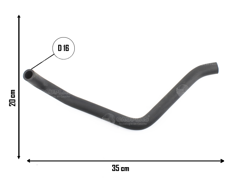 CAUPLAS MANGUERA VASO DE EXPANSION INFERIOR CHEVROLET CAPTIVA 