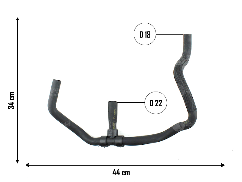 CAUPLAS MANGUERA VASO DE EXPANSION FORD KA III 