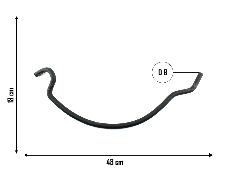 CAUPLAS MANGUERA VASO DE EXPANSION INF A RAD PEUG 106 CITROEN SAXO OEM:1351JS