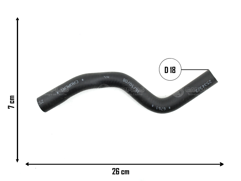 CAUPLAS MANGUERA CALEFACCION RENAULT 19 OEM:7702218606